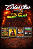 Custom Board Signs Color Star Prints