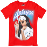 Aaliyah Air Brush Style T-Shirt - Color Star Prints