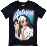 Aaliyah Air Brush Style T-Shirt - Color Star Prints