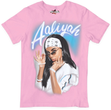Aaliyah Air Brush Style T-Shirt - Color Star Prints