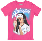 Aaliyah Air Brush Style T-Shirt - Color Star Prints