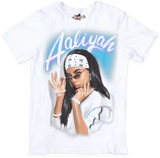 Aaliyah Air Brush Style T-Shirt - Color Star Prints
