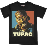 Tupac America T Shirt Color Star Prints
