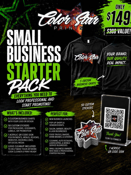 Small Business Starter Pack promotional image for Color Star Prints